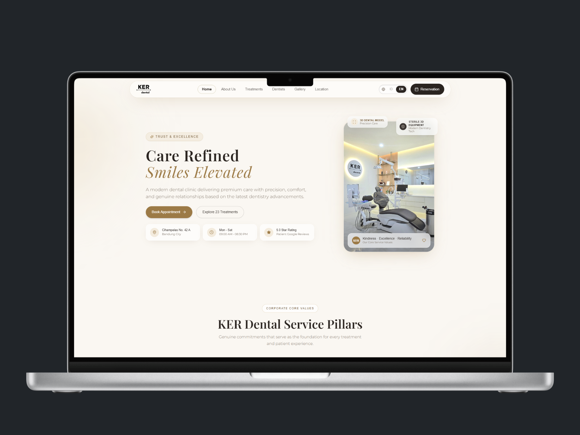 KER Dental | Company Profile + CMS